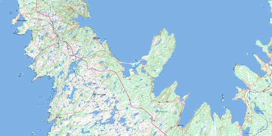 Dildo Topo Map 001N12 at 1:50,000 scale - National Topographic System of Canada (NTS) - Toporama map