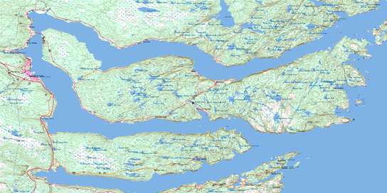 Random Island Topo Map 002C04 at 1:50,000 scale - National Topographic System of Canada (NTS) - Toporama map