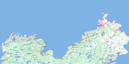Bonavista Topographic map 002C11 at 1:50,000 Scale