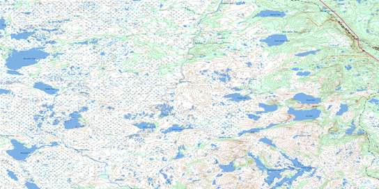 Tug Pond Topo Map 002D01 at 1:50,000 scale - National Topographic System of Canada (NTS) - Toporama map