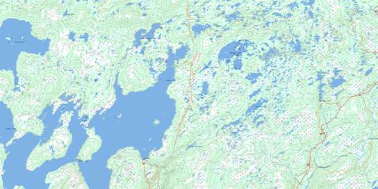 Twillick Brook Topo Map 002D04 at 1:50,000 scale - National Topographic System of Canada (NTS) - Toporama map