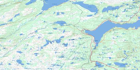 Port Blandford Topo Map 002D08 at 1:50,000 scale - National Topographic System of Canada (NTS) - Toporama map