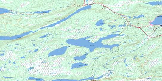 Glovertown Topographic map 002D09 at 1:50,000 Scale
