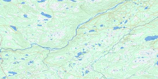 Eastern Pond Topo Map 002D11 at 1:50,000 scale - National Topographic System of Canada (NTS) - Toporama map