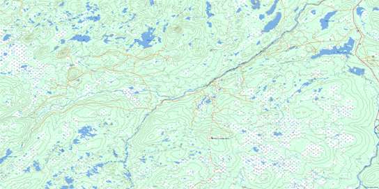 Miguels Lake Topographic map 002D12 at 1:50,000 Scale