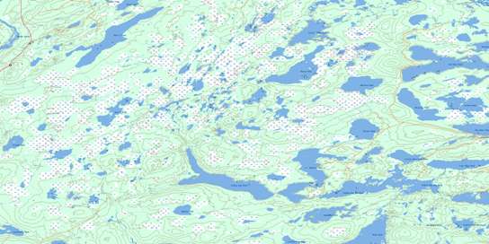 Weir's Pond Topo Map 002E01 at 1:50,000 scale - National Topographic System of Canada (NTS) - Toporama map