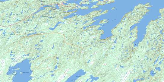 Robert's Arm Topo Map 002E05 at 1:50,000 scale - National Topographic System of Canada (NTS) - Toporama map