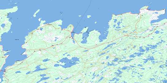 Carmanville Topographic map 002E08 at 1:50,000 Scale