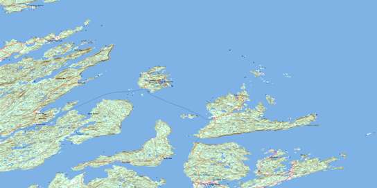 Little Bay Island Topographic map 002E12 at 1:50,000 Scale