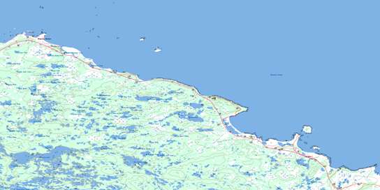 Musgrave Harbour Topo Map 002F05 at 1:50,000 scale - National Topographic System of Canada (NTS) - Toporama map