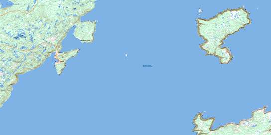 Groais Island Topo Map 002L13 at 1:50,000 scale - National Topographic System of Canada (NTS) - Toporama map