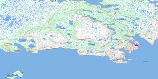 St Anthony Topo Map 002M05 at 1:50,000 scale - National Topographic System of Canada (NTS) - Toporama map
