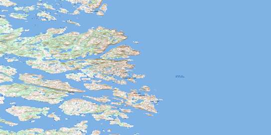 Francis Harbour Topo Map 003D12 at 1:50,000 scale - National Topographic System of Canada (NTS) - Toporama map
