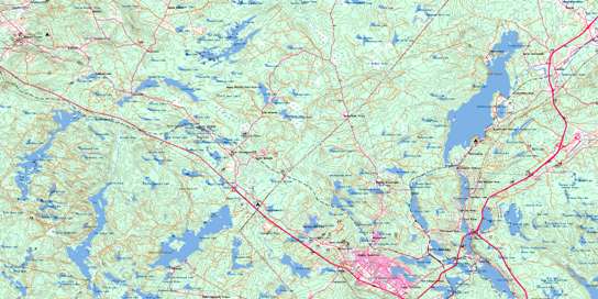 Mount Uniacke Topographic map 011D13 at 1:50,000 Scale