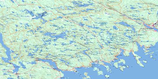 Tangier Topographic map 011D15 at 1:50,000 Scale