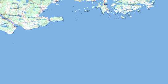 Larrys River Topo Map 011F03 at 1:50,000 scale - National Topographic System of Canada (NTS) - Toporama map