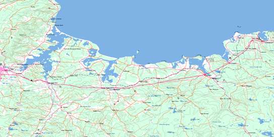 Antigonish Topo Map 011F12 at 1:50,000 scale - National Topographic System of Canada (NTS) - Toporama map