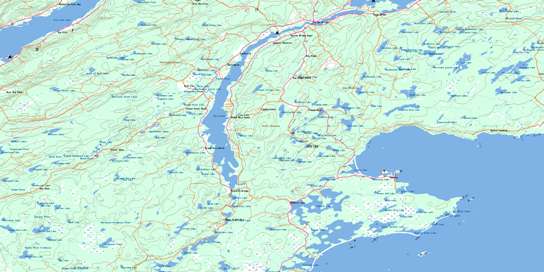 Mira River Topo Map 011F16 at 1:50,000 scale - National Topographic System of Canada (NTS) - Toporama map
