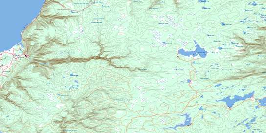 Cheticamp River Topographic map 011K10 at 1:50,000 Scale