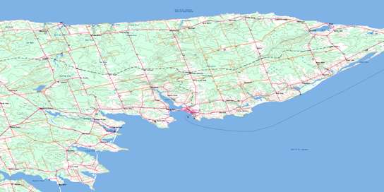 Souris Topo Map 011L08 at 1:50,000 scale - National Topographic System of Canada (NTS) - Toporama map