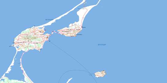 Ile Du Cap Aux Meules Topographic map 011N05 at 1:50,000 Scale