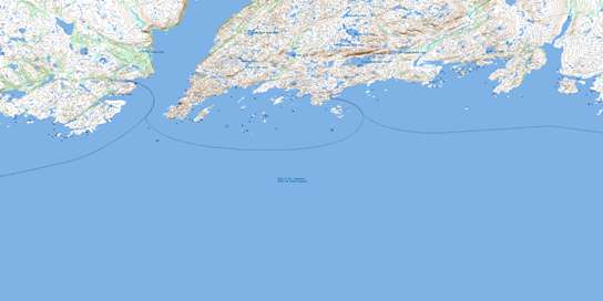 La Poile Topo Map 011O09 at 1:50,000 scale - National Topographic System of Canada (NTS) - Toporama map