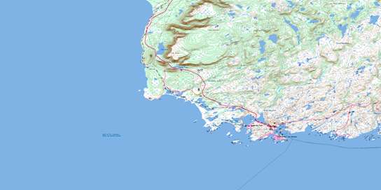 Port Aux Basques Topo Map 011O11 at 1:50,000 scale - National Topographic System of Canada (NTS) - Toporama map