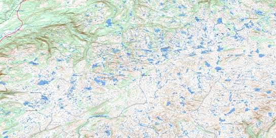 Grandys Lake Topographic map 011O15 at 1:50,000 Scale