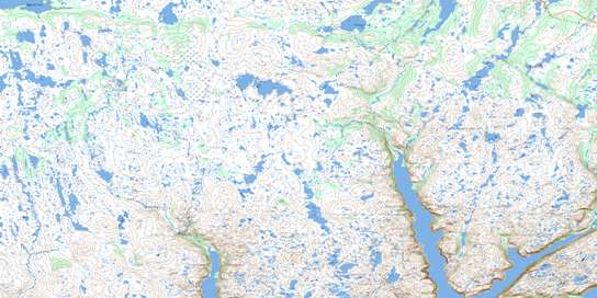 D'Espoir Brook Topo Map 011P16 at 1:50,000 scale - National Topographic System of Canada (NTS) - Toporama map