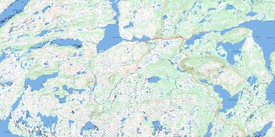 Cold Spring Pond Topo Map 012A01 at 1:50,000 scale - National Topographic System of Canada (NTS) - Toporama map
