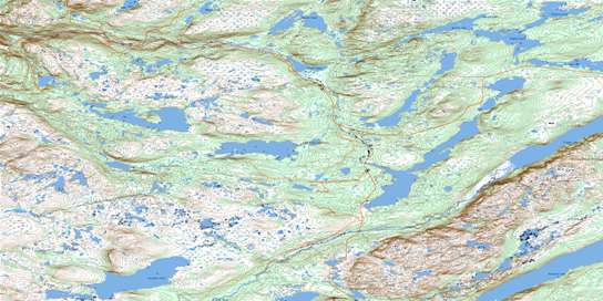 Puddle Pond Topo Map 012A05 at 1:50,000 scale - National Topographic System of Canada (NTS) - Toporama map