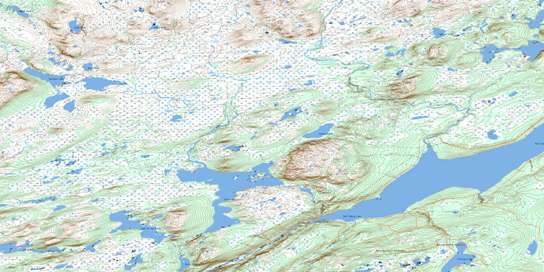 Star Lake Topo Map 012A11 at 1:50,000 scale - National Topographic System of Canada (NTS) - Toporama map