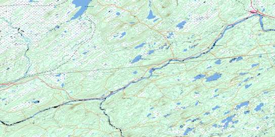 Badger Topo Map 012A16 at 1:50,000 scale - National Topographic System of Canada (NTS) - Toporama map