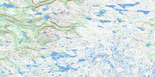 Dashwoods Pond Topo Map 012B01 at 1:50,000 scale - National Topographic System of Canada (NTS) - Toporama map