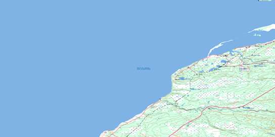 Flat Bay Topographic map 012B07 at 1:50,000 Scale