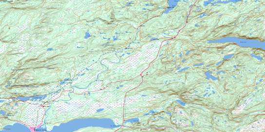 Harrys River Topo Map 012B09 at 1:50,000 scale - National Topographic System of Canada (NTS) - Toporama map