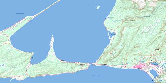 Stephenville Topo Map 012B10 at 1:50,000 scale - National Topographic System of Canada (NTS) - Toporama map