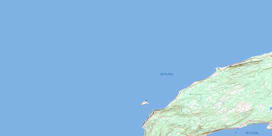 Mainland Topographic map 012B11 at 1:50,000 Scale