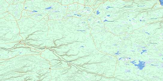 Lac Wickenden Topo Map 012E11 at 1:50,000 scale - National Topographic System of Canada (NTS) - Toporama map
