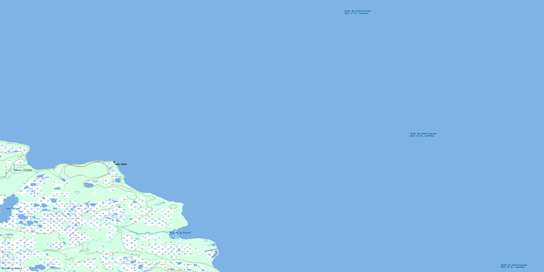 Cap De La Table Topo Map 012F05 at 1:50,000 scale - National Topographic System of Canada (NTS) - Toporama map