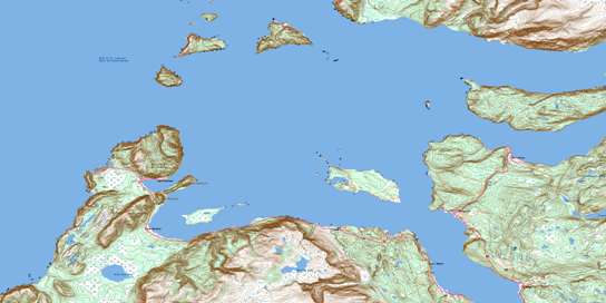 Bay Of Islands Topo Map 012G01 at 1:50,000 scale - National Topographic System of Canada (NTS) - Toporama map
