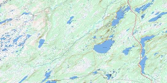 Dawes Pond Topo Map 012H01 at 1:50,000 scale - National Topographic System of Canada (NTS) - Toporama map