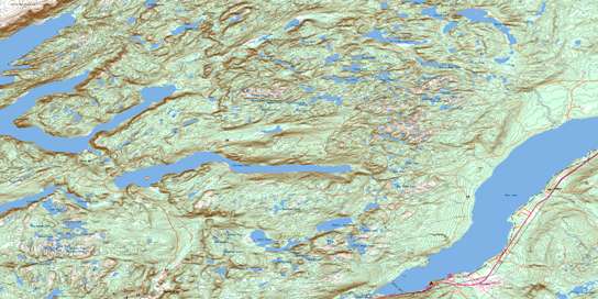 Pasadena Topographic map 012H04 at 1:50,000 Scale