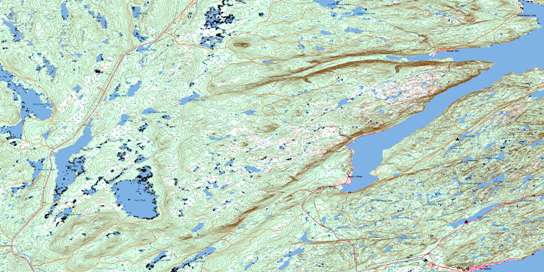 King's Point Topo Map 012H09 at 1:50,000 scale - National Topographic System of Canada (NTS) - Toporama map