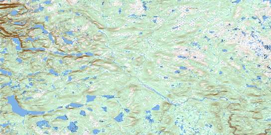 Main River Topo Map 012H14 at 1:50,000 scale - National Topographic System of Canada (NTS) - Toporama map