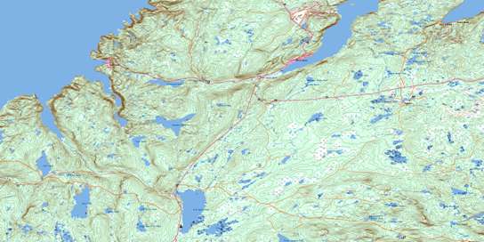 Baie Verte Topo Map 012H16 at 1:50,000 scale - National Topographic System of Canada (NTS) - Toporama map