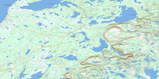 Bellburns Topographic map 012I06 at 1:50,000 Scale