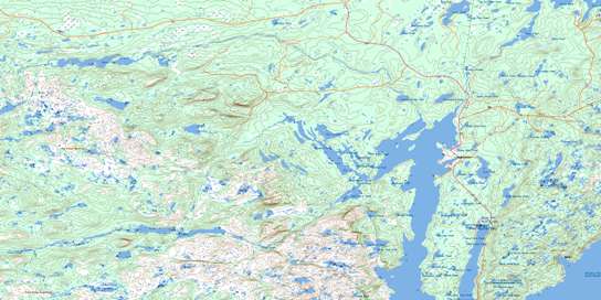 Roddickton Topo Map 012I16 at 1:50,000 scale - National Topographic System of Canada (NTS) - Toporama map