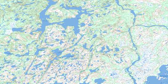 Lac Triquet Topo Map 012J12 at 1:50,000 scale - National Topographic System of Canada (NTS) - Toporama map