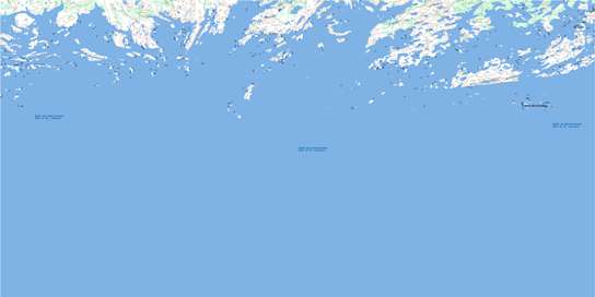 Baie Des Loups Topo Map 012K01 at 1:50,000 scale - National Topographic System of Canada (NTS) - Toporama map